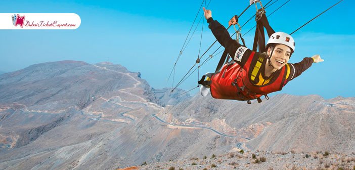 Jebel Jais Zipline Ride from Dubai