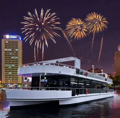 Enjoy Creek Luxury Yacht with Burj Khalifa Fireworks