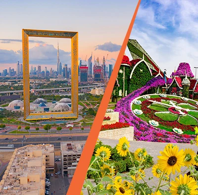 Dubai Frame and Dubai Miracle Garden – Combo Tickets