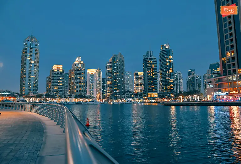 marina walk and waterfront views